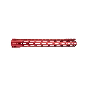 Rise Armament AR-15 RA-905 M-LOK Handguard - Anodized Black - 15.5", Red