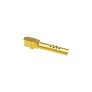 Dirty Bird 9mm Barrel for Glock 17 Gen 1-4 - Ported - Gold