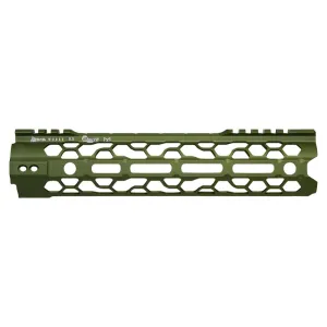 ODIN Works O2 Lite M-LOK Handguard - Black - 9.5", Green