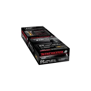 Winchester Ammo S22LRFSP Varmint HE 22 LR 37 gr 3/1 Segmenting Expansion Rimfire Ammo - 50 Rounds