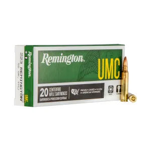 Remington Ammunition L223R3 UMC .223 Rem 55gr FMJ Rifle Ammo - 200 Rounds
