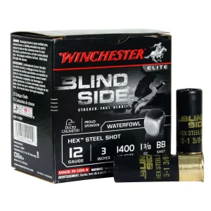 Winchester Ammunition Blind Side 12 Gauge 3" 1.375 oz. Hex Shot Lead Free Shotgun Ammo - 25 Rounds