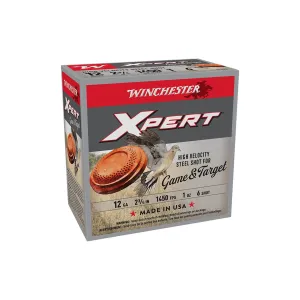 Winchester WE12GTHV6 Xpert Hi-Veloctiy Steel Shotgun Ammo 12 Gauge, 2 3/4", 1 oz, #6 Shot, 250 Rounds