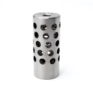 Anarchy Outdoors Rimfire Bull Barrel Full Port Muzzle Brake - Polished Titanium