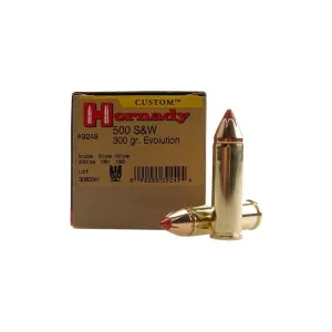 Hornady 9249 Custom 500 S&W Mag 300 gr Flex Tip eXpanding Handgun Ammo - 20 Rounds