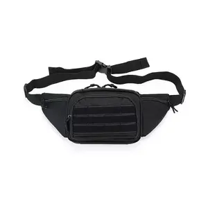 Durable Custom Tactical Fanny Pack for Men Concealed Carry Belt Bumbag Waist Bag - Black