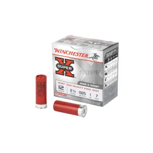 Winchester 12 Gauge Super-X Steel Lead Free WE12GT7 2-3/4" #7 Shot Shotgun Ammunition Shotgun Ammo - 25 Rounds