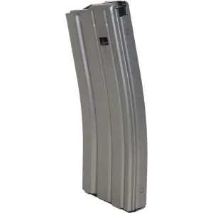 DuraMag Speed Replacement Magazine Gray with Green Follower Detachable 30rd 223 Rem,300 Blackout, 5.56x45mm NATO for AR-15