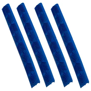 Ergo 4-Slot M-LOK WedgeLok Rail Cover 4PK - Blue