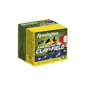 Remington Ammunition 20356 American Clay & Field Sport 12 Gauge 2.75" 1 oz 8 Shot Shotgun Ammo - 25 Rounds