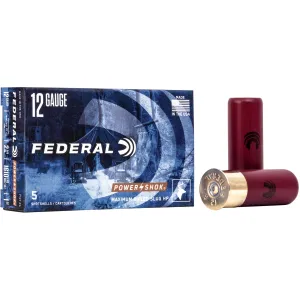 Federal PowerShok 12 Gauge 2.75 1oz. Rifled Hollow Point Slug Shotgun Ammo - 5 Rounds