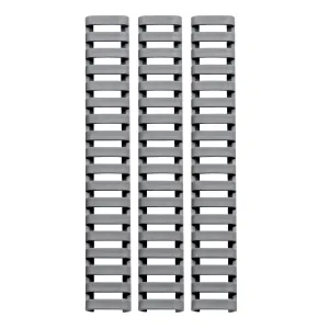 Ergo 18-Slot Ladder LowPro Rail Covers 3PK - Grey