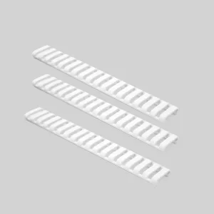 Ergo 18-Slot Ladder LowPro Rail Covers 3PK - White