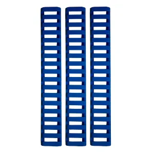 Ergo 18-Slot Ladder LowPro Rail Covers 3PK - Blue