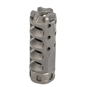 Precision Armament Hypertap Slim Muzzle Brake 9mm/.350Cal - 1/2x28 - Stainless