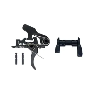 Rise Armament RA-100 Curved Two-Stage Trigger & RA-6423 Black Ambi Safety Selector