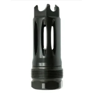 Faxon Firearms Muzzlok Stainless Steel Plan B Flash Hider - 1/2x28 - 9mm Bore