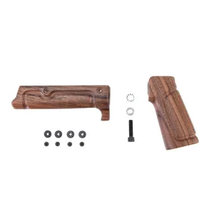 Battle Arms 2 Piece French Walnut Wood Furniture Kit for Rigidrail and Workhorse Series of Rails
