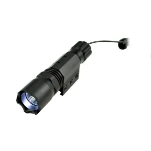 Presma 260 Lumens Tactical Flashlight w/ Remote Switch - 1913 Picatinny Rail