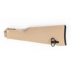 MSR Buttstock milled receiver intermediate length polymer cleaning kit compartment - Desert Sand