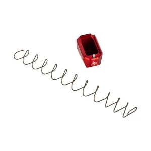 ODIN Works +5 Pistol Magazine Base - Glock G17/G19 - Red
