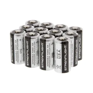 Streamlight CR123A 3V Lithium Batteries - 12 Pack