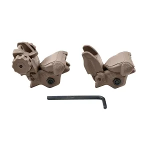 Presma AR-15 Flip-Up Sight Set - Tan