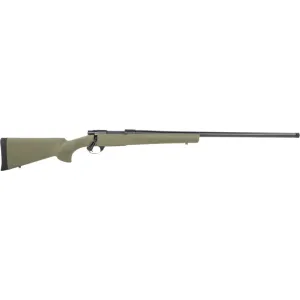 Howa M1500 Hogue 25 Creedmoor 24\" Threaded Barrel 5+1 Bolt Action Rifle Green Stock HACT Trigger
