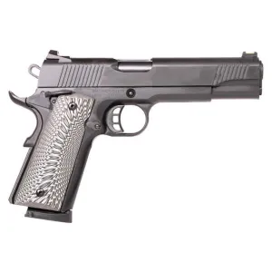 Tisas 1911D-B45G Duty Pistol, Full Size 1911 45ACP, Novak Style Sights, Skeletonized Hammer & Trigger, G10 Grips, Black Cerakote Finish, 8 Rd Mag, 5\" Barrel