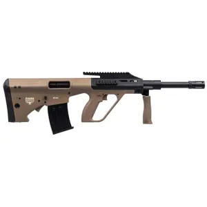 Panzer Arms BPA12 Semi Auto, Bullpup AUG Style 12GA Shotgun, 3\" Chambers, Flip Up Sights, (2) 5rd Magazines, FDE - BPA12FDE