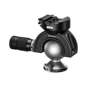 Leofoto MH-60LRC Ball Head Tripod Mount, 60mm Ball Diameter, 30kg Max Load, Handlebar Control, Lever-Release Clamp.
