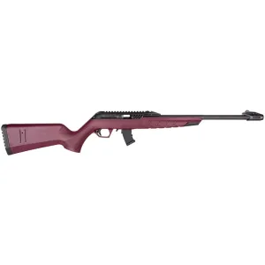 Derya Arms TM22 Standard, .22 LR, 18\" Barrel, 10rd Magazine, Semi-Automatic Rifle, 1913 Top Rail, Black Cherry -TM22STANBC18