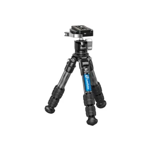 Leofoto LS-223CX+LH-25 Carbon Fiber Tripod, Mini Tabletop, 22 lb Max Load, CNC Aluminum Ball Head.