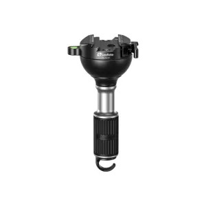 Leofoto YB-75LRC Tripod Head Black Aluminum, 75mm Bowl Compatible, Arca + Picatinny Hybrid Lever-Release Clamp.