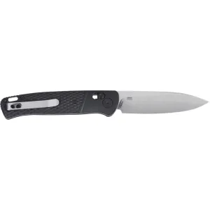 CRKT K430KXP Counterpart EDC 3.38\" Folding Drop Point Plain Satin 12C27 Sandvik SS Blade, Black Green Handle
