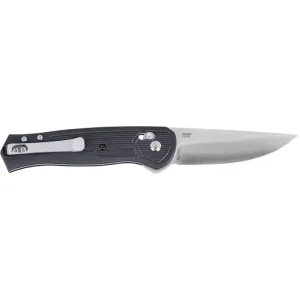 CRKT 7170 Sero EDC 3.02\" Folding Plain Satin S35VN Blade, Black Textured Green Handle