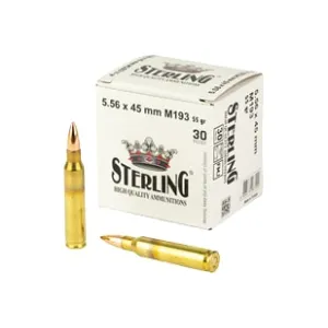 Sterling M193 5.56x45mm NATO 55 Grain FMJ Ammunition - 30 rounds - 967222