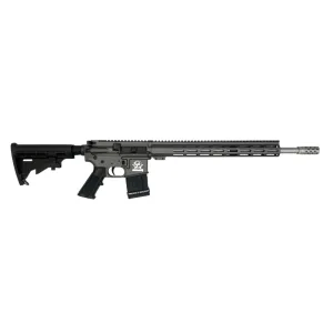 Great Lakes Firearms AR-15 Rifle, .450 Bushmaster, 18\" 416r SS Barrel, 15.25\" M-LOK Rail, 6 Position M4 Stock, Tungsten Grey Cerakote- GL15450SS TNG