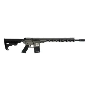 Great Lakes Firearms AR-15 Rifle, .450 Bushmaster, 18\" 4150 CRMOV Barrel, 15.25\" M-LOK Rail, 6 Position M4 Stock, Tungsten Grey Cerakote- GL15450 TNG