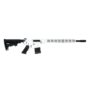 Great Lakes Firearms AR-15 Rifle, .450 Bushmaster, 18\" 4150 CRMOV Barrel, 15.25\" M-LOK Rail, 6 Position M4 Stock, Artic White Cerakote -GL15450 WHT