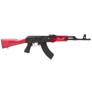 Century Arms VSKA AK-47 Semi Automatic Rifle 16.5\" Barrel 762X39 ,30 Round U.S. Palm Magazine, Red Wood, Chevron Brake - RI4335-N