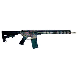 Great Lakes Firearms AR-15 Rifle, .223 Wylde 16\" 416r Stainless Steel Barrel, 15.25\" M-LOK Rail, 7075 T6 Receiver, Saved By The Splatter Black Cerakote Finish, GL15223SS S-BLK