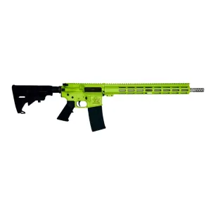 Great Lakes Firearms AR15 Rifle, .223 Wylde, 16\" 416r Stainless Steel Barrel, 15.25\" M-LOK Rail, 6 Position M4 Stock, Zombie Splatter Cerakote Finish- GL15223SS S-ZOM