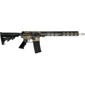Great Lakes Firearms AR-15 Rifle, .223 Wylde 16\" 416r Stainless Steel Barrel, 15.25\" M-LOK Rail, 7075 T6 Receiver, Battleworn Bronze Cerakote Finish, GL15223SS B-BRZ
