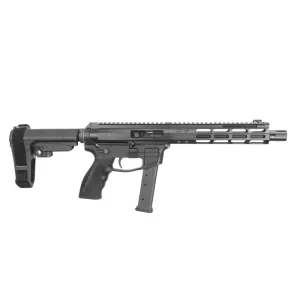 Foxtrot Mike 9MM Hybrid, Front Charging 10\" Pistol, SBA3 Brace w/ Micro Blast Diffuser- (1) 27 Round Magazine - FM9H-F109-BS