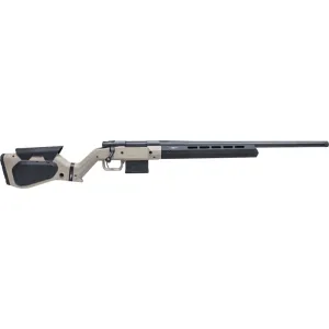 Howa HHERA308HBTAN M1500 Hera 5+1 24\" Heavy Threaded Barrel, Black Rec, Tan & Black Hera H7 Chassis Stock