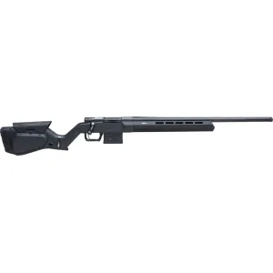 Howa HHERA65CHBBLK M1500 Hera 5+1 24\" Heavy Threaded Barrel, Black Rec, Black Hera H7 Chassis Stock