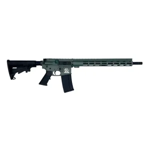 Great Lakes Firearms AR-15 Rifle, .223 Wylde 16\" Black Nitride Barrel, 15.25\" M-LOK Rail, 7075 T6 Receiver, Charcoal Green Cerakote ,GL15223 CHG