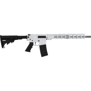 Great Lakes Firearms AR-15 Rifle, .223 Wylde 16\" 416r SS Barrel, 15.25\" M-LOK Rail, 6 Position M4 Stock, Arctic White Cerakote Finish, GL15223SS WHT