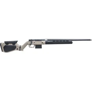 Howa HHERA65CTAN M1500 Hera 5+1 22\" Threaded Barrel, Black Rec, Tan & Black Hera H7 Chassis Stock